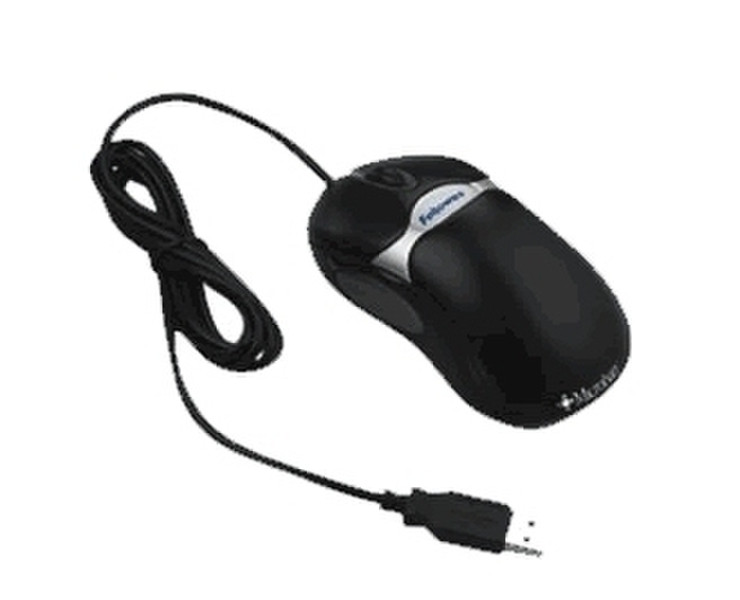 Fellowes Microban Optical Mouse USB Оптический Черный компьютерная мышь