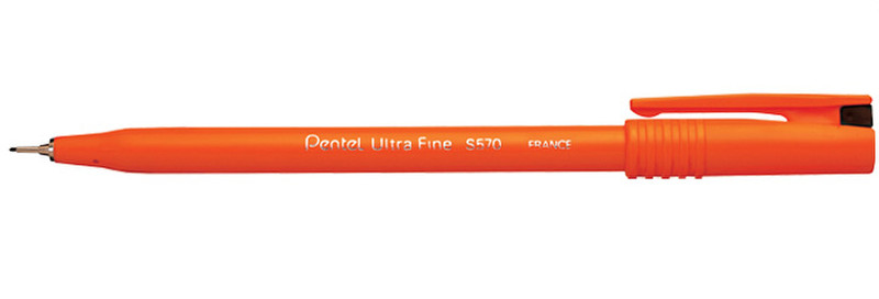 Pentel Ultra Fine Fine Черный 12шт капиллярная ручка
