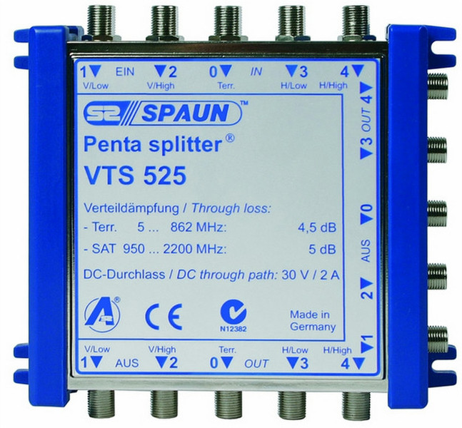 Spaun VTS 525 Cable splitter Blue
