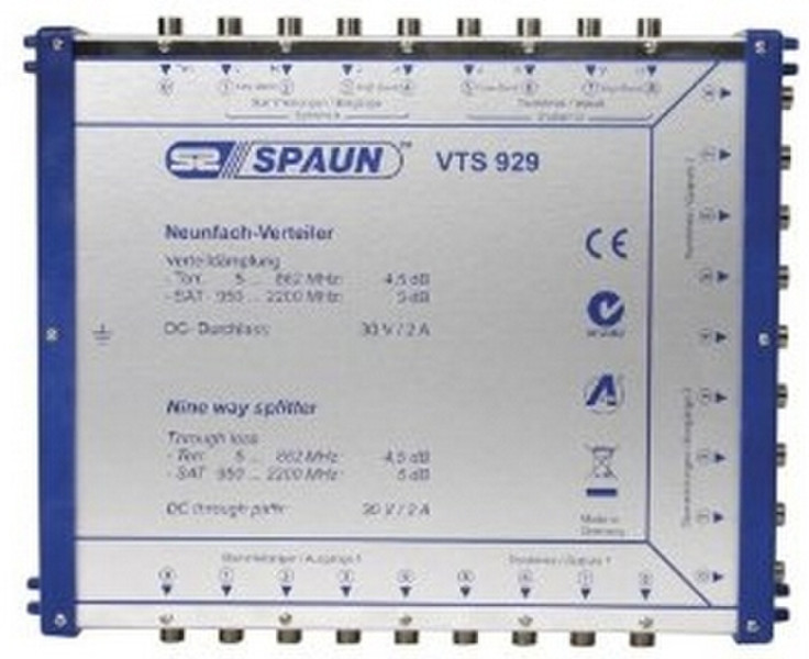 Spaun VTS 929 Cable splitter Blue