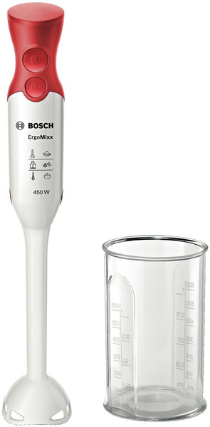 Bosch MSM64010 Погружной Красный, Белый 450Вт блендер