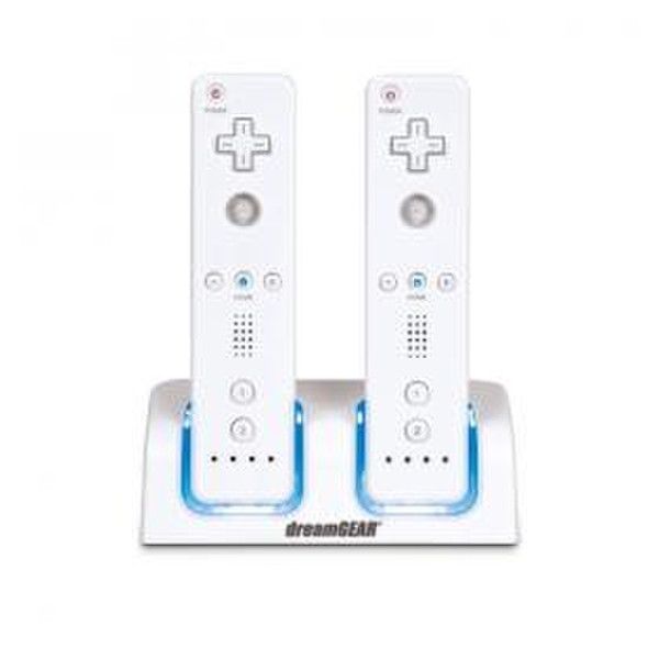 dreamGEAR Dual Dock for Wii USB 2.0 White notebook dock/port replicator