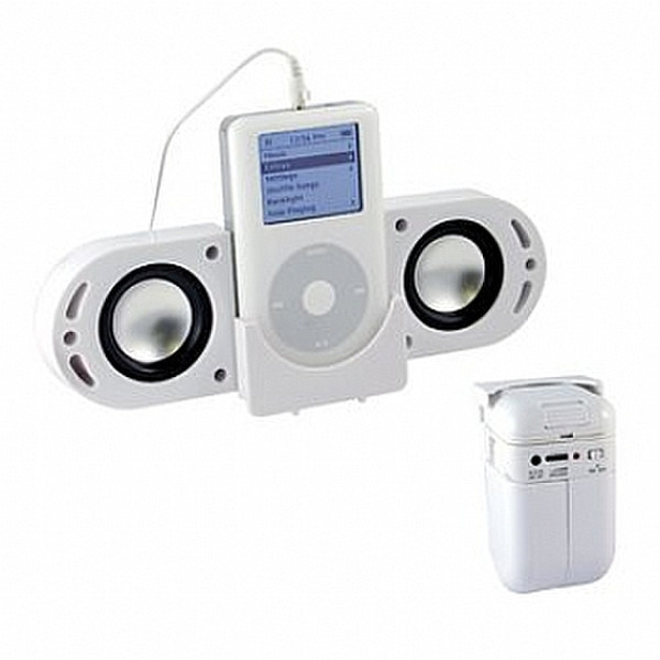CTA Digital Portable Speaker System 2.0 White