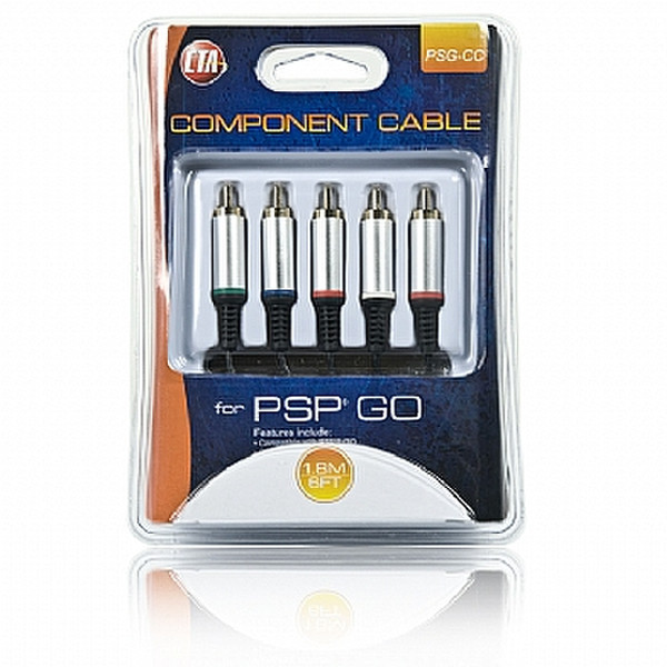 CTA Digital PSG-CC 2.13м 5 x RCA Черный компонентный (YPbPr) видео кабель