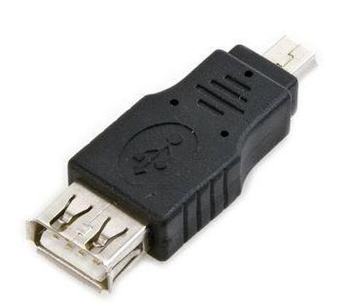 Kraun USB 2.0 A/Mini-B USB 2.0 Mini-B M USB 2.0-A F Black