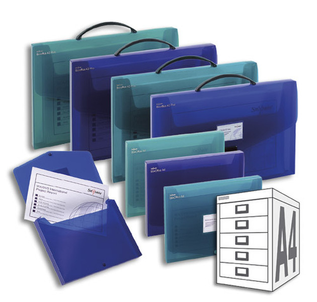 Snopake BoxOffice - Clear, A3+ файловая коробка/архивный органайзер