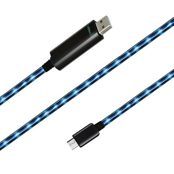 Dexim DWA065BL 0.8m USB A Micro-USB B Black,Blue USB cable