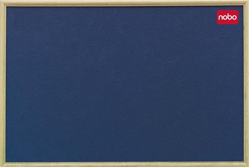 Nobo Classic Felt Noticeboard Blue with Light Oak Frame 900x600mm