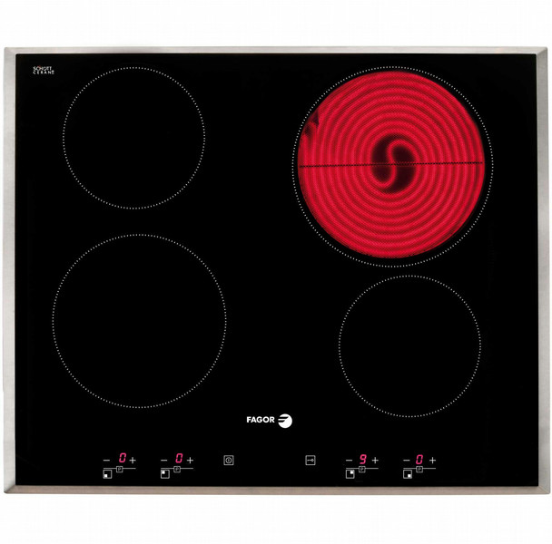 Fagor 2VFT-400AX Eingebaut Ceramic hob Schwarz