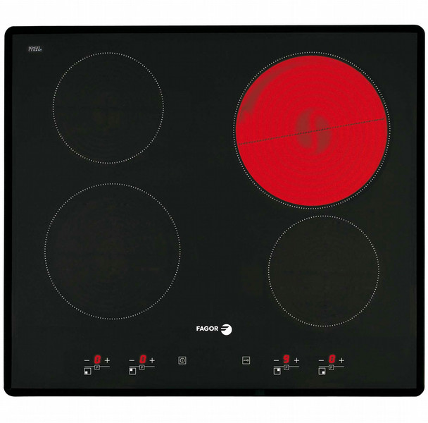 Fagor 2VFT-400AS Встроенный Ceramic hob Черный