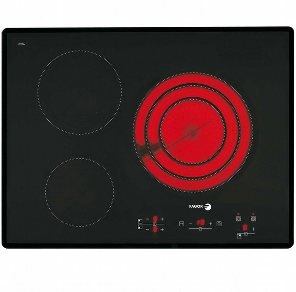 Fagor 2VFT-700AS Встроенный Ceramic hob Черный