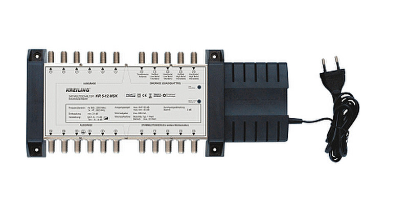 KREILING KR 5-12 MSK Cable splitter/combiner Черный кабельный разветвитель и сумматор