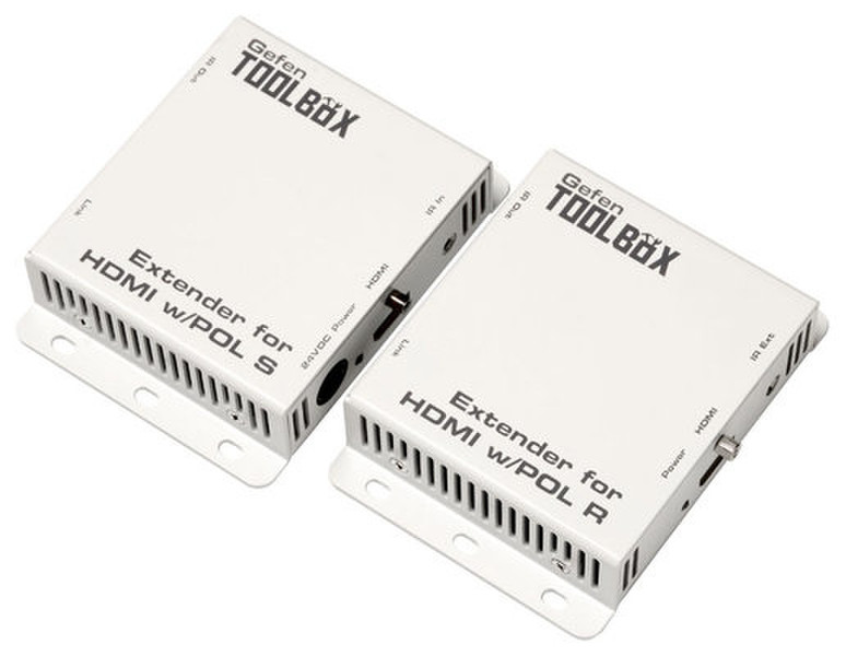 Gefen GTB-HDBT-POL AV transmitter & receiver White AV extender