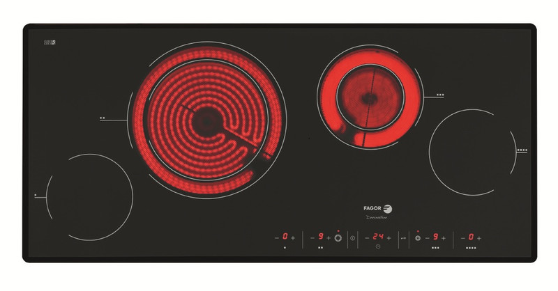 Fagor 2VFT-900S Eingebaut Ceramic hob Schwarz