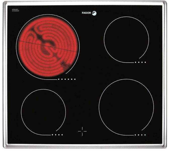 Fagor 2VFP-400X built-in Electric hob Black