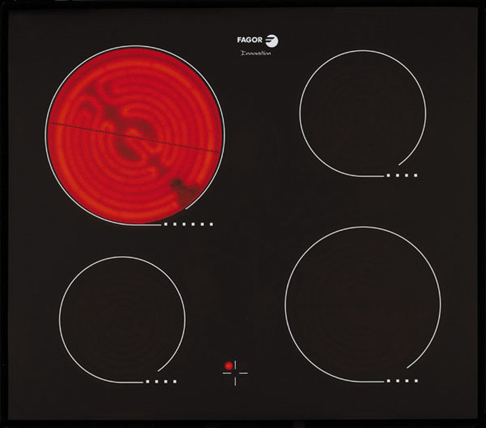 Fagor 2VFP-400 S Встроенный Ceramic hob Черный