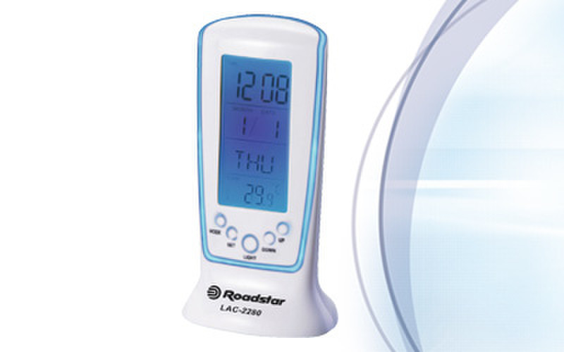 Roadstar LAC-2280 White alarm clock