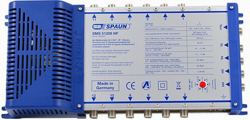 Spaun SMS 51208 NF video switch