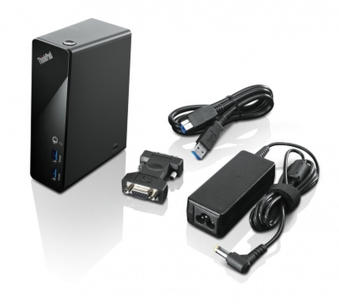 Lenovo ThinkPad USB 3.0 Dock USB 3.0 (3.1 Gen 1) Type-A Черный док-станция для ноутбука