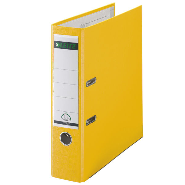 Leitz 180° Plastic Lever Arch File Yellow folder