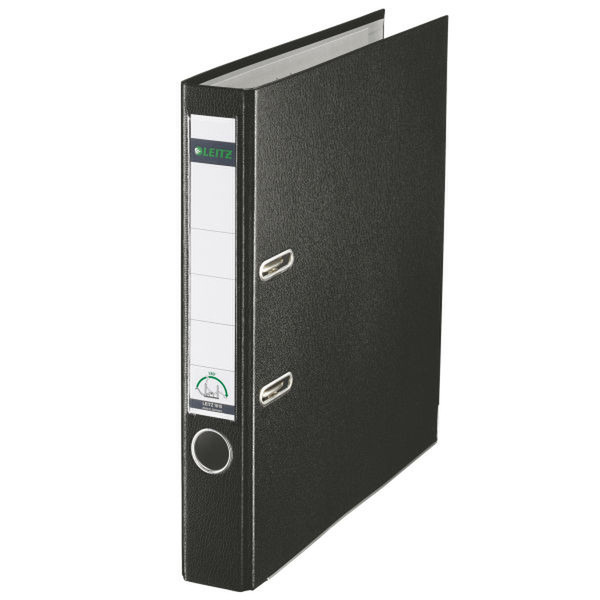 Leitz 180° Plastic Lever Arch File Black folder