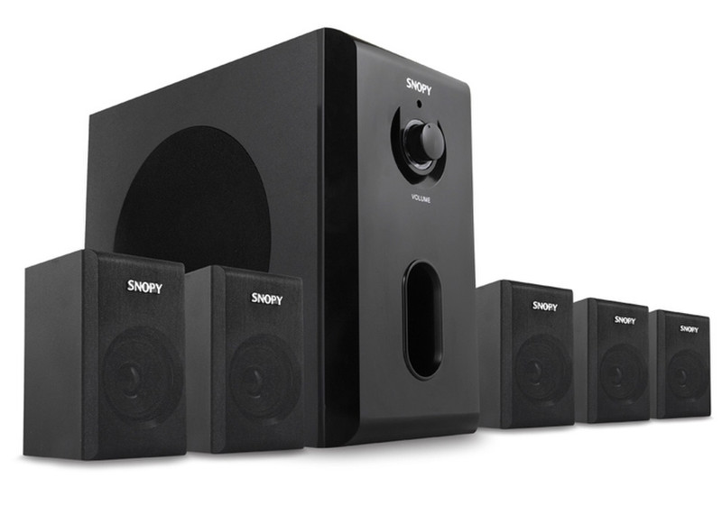 Snopy SN-521 5.1 45W Black speaker set