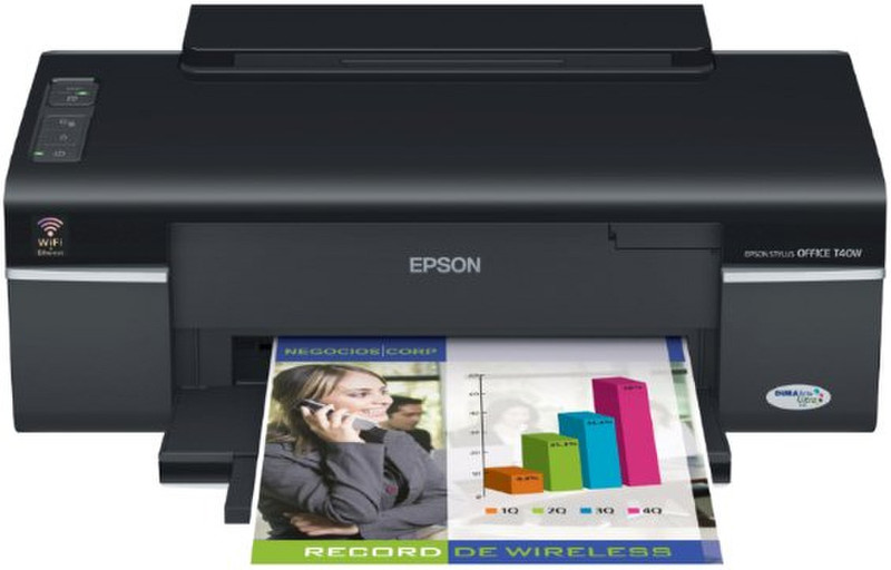 Epson Stylus Office T40W Цвет 5760 x 1440dpi A4 Wi-Fi Черный струйный принтер