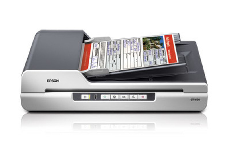 Epson WorkForce GT-1500 flatbed & ADF 1200 x 2400DPI Grey