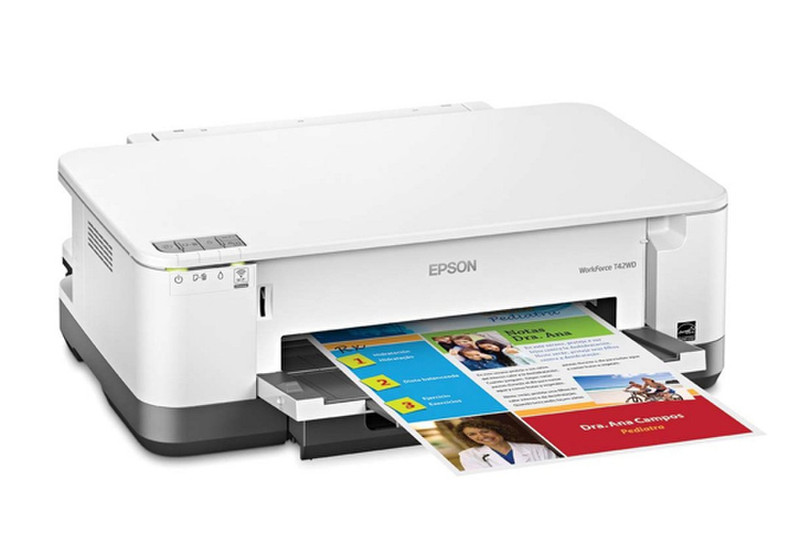 Epson WorkForce T42WD Цвет 5760 x 1440dpi A4 Wi-Fi Белый струйный принтер