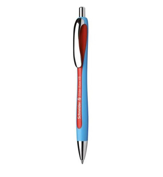 Schneider Slider Rave Clip-on retractable ballpoint pen Extra Bold Красный 5шт