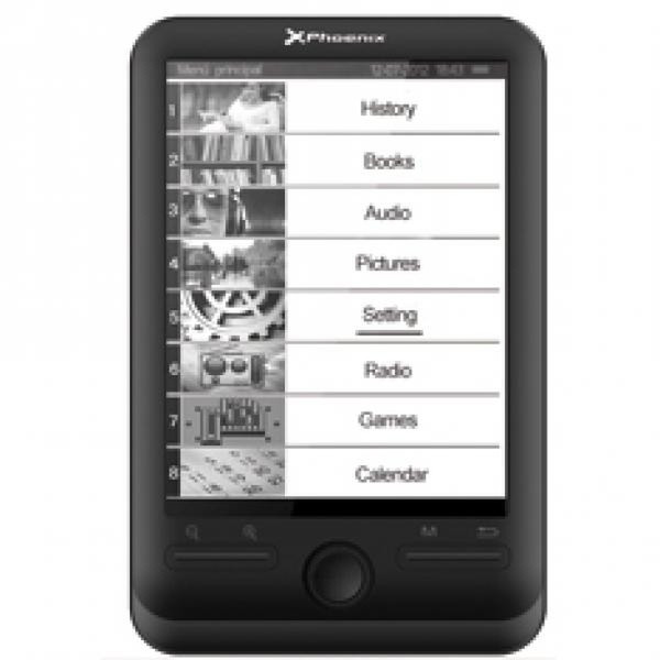 Phoenix Technologies CLEVER 6" 6" 4GB Black e-book reader