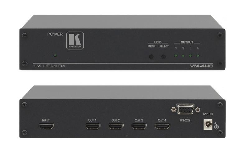 Kramer Electronics VM-4HC Black video line amplifier