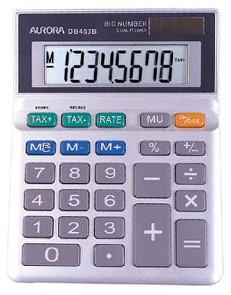 Aurora DB453B Desktop Financial calculator Grey calculator