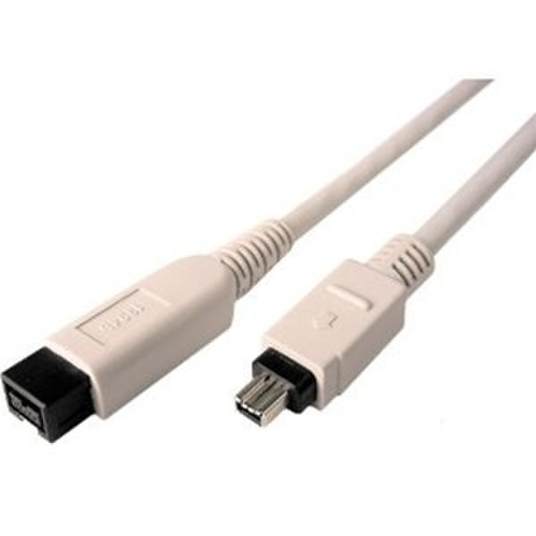 Intelligent Computer Solutions CBLR-0355-000A 4-p 9-p White firewire cable