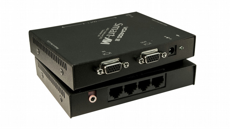Smart-AVI VCA-400S AV transmitter Black AV extender