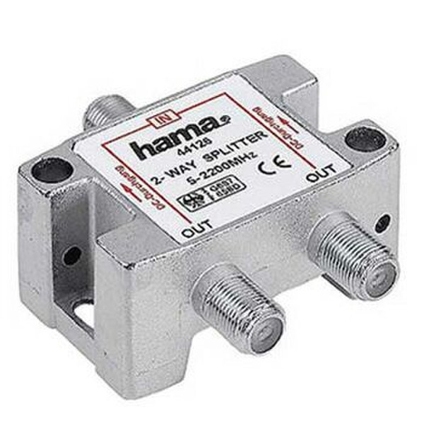 Hama 75044126 Cable splitter Cеребряный кабельный разветвитель и сумматор
