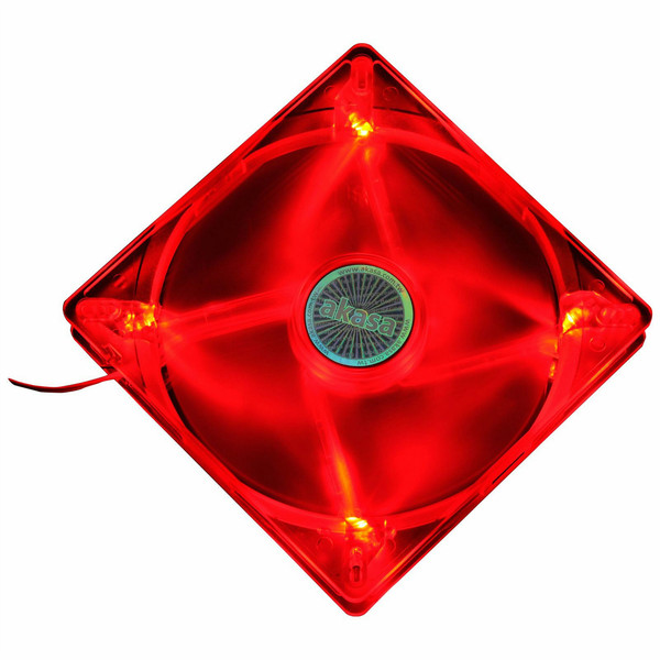 Akasa 14cm Quiet Red LED Fan Computergehäuse Ventilator