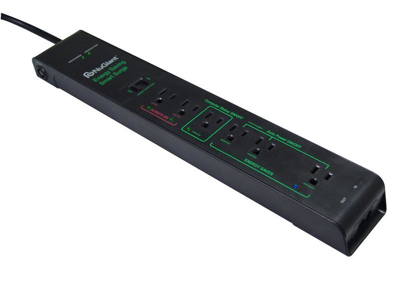 Inland Smart Surge Protector Bar - 6 outlet 6AC outlet(s) 120V 1.8m Black surge protector