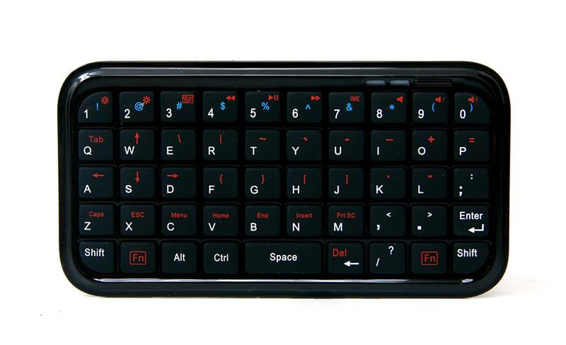 Inland Mini Bluetooth Keyboard Bluetooth QWERTY Черный