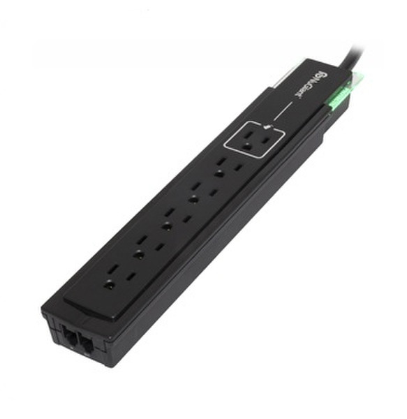 Inland Galaxy Power Surge Strip 6розетка(и) 120В 1.2м Черный сетевой фильтр