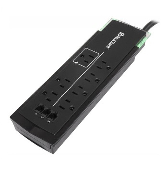 Inland Galaxy Power Surge Strip 7AC outlet(s) 120V 1.8m Schwarz Spannungsschutz