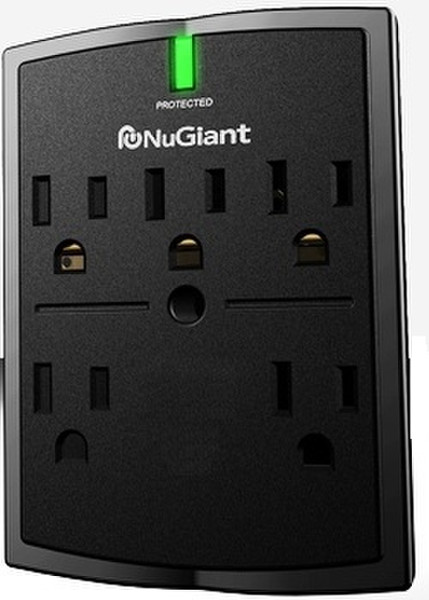 Inland Wall Tap, 5 outlet 5AC outlet(s) 120V Black surge protector