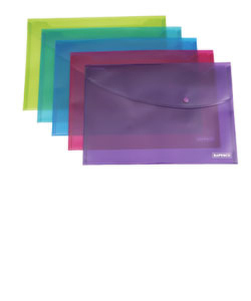 Rapesco Bright Popper Wallet Полипропилен (ПП) обложка с зажимом