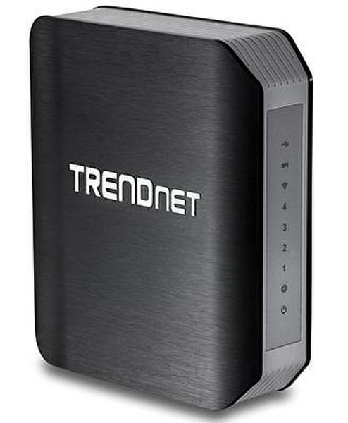 Trendnet TEW-812DRU Dual-Band (2,4 GHz/5 GHz) Gigabit Ethernet Schwarz, Silber WLAN-Router