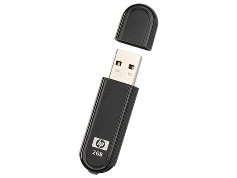 HP v100w 2GB USB 2.0 2ГБ USB 2.0 Type-A Черный USB флеш накопитель