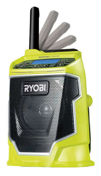 Ryobi CDR180M Портативный Цифровой Черный, Зеленый радиоприемник