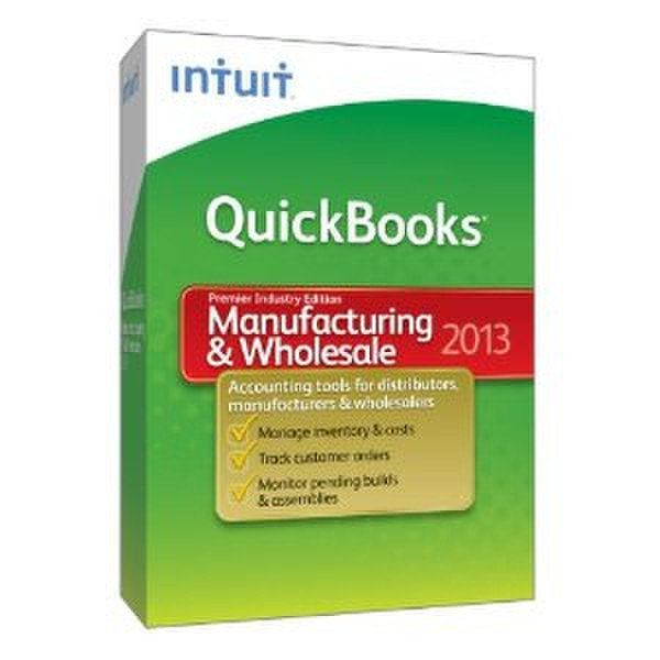 Intuit QuickBooks Premier Manufacturing & Wholesale 2013