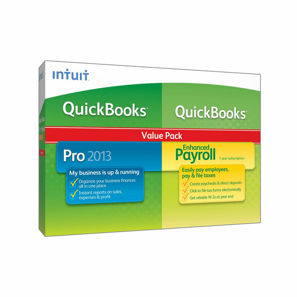 Intuit QuickBooks Pro + QuickBooks Enhanced Payroll 2013