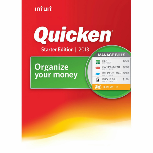Intuit Quicken Starter Edition 2013