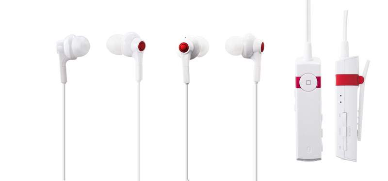 Antec a.m.p iso Bluetooth Headphones Binaural im Ohr Rot, Weiß